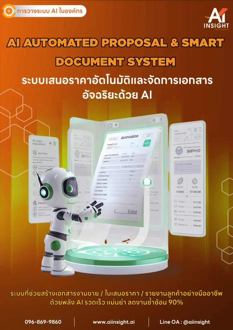 AI Automated Proposal & Smart Document System (ระบบเสนอราคาอัตโนมัติและจัดการเอกสารอัจฉริยะด้วย AI)